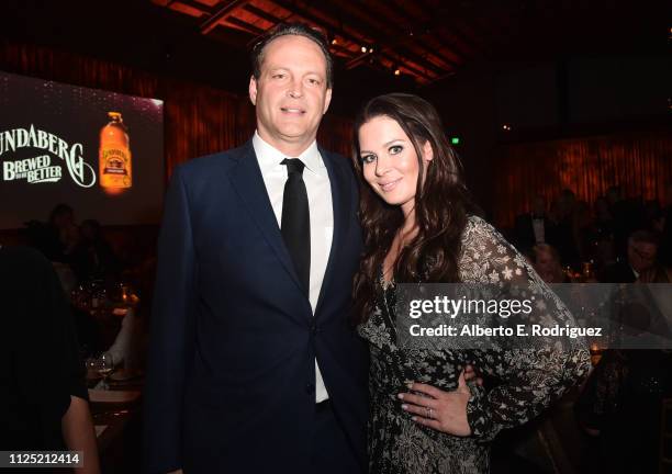 Vince Vaughn and Kyla Weber attend the 16th annual G'Day USA Los Angeles Gala at 3LABS on January 26, 2019 in Culver City, California.