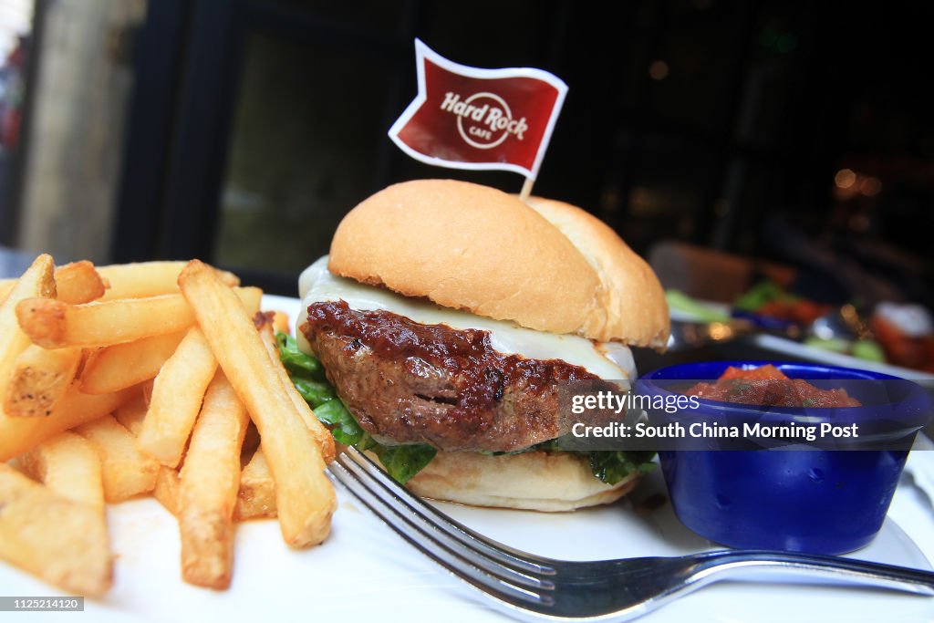 SOB Burger from Hard Rock Cafe in Lan Kwai Fong. 11AUG11