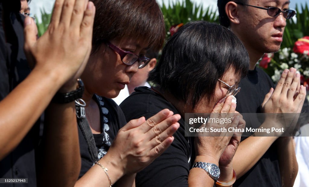 Family and relatives of eight Hong Kong tourists killed in the Manila