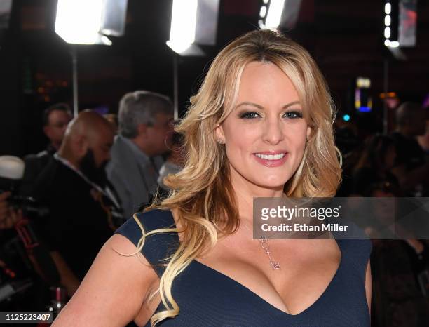 Adult film actress/director Stormy Daniels attends the 2019 Adult Video News Awards at The Joint inside the Hard Rock Hotel & Casino on January 26,...
