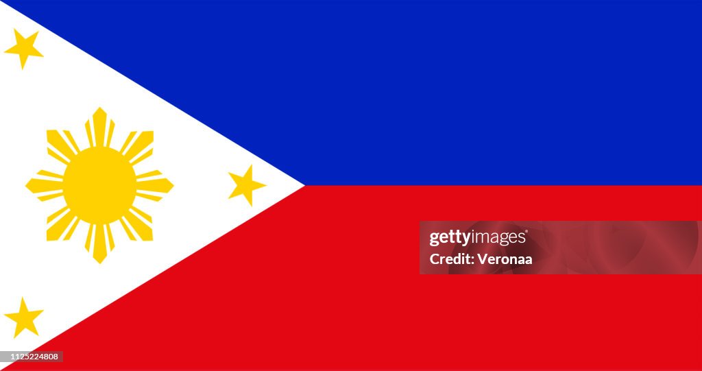 Wehende Flagge Philippinen