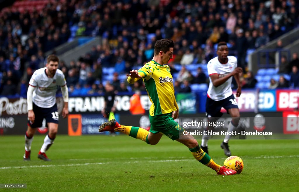 Bolton Wanderers v Norwich City - Sky Bet Championship