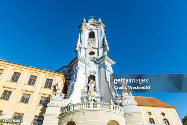 austria, wachau, former monastery in duernstein - dürnstein stock pictures, royalty-free photos & images