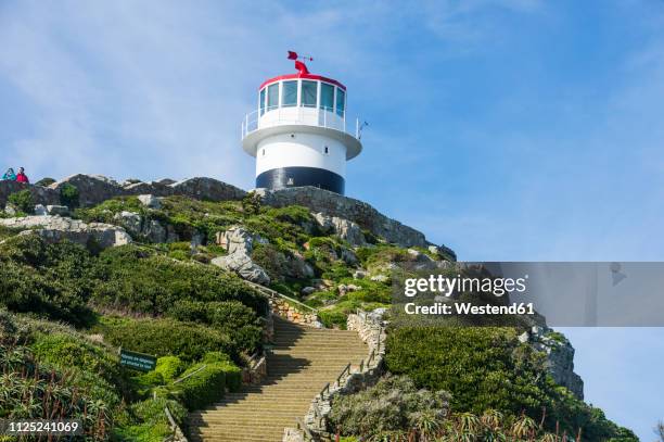 south africa, cape of good hope, cape point lighthouse - cape point stock pictures, royalty-free photos & images