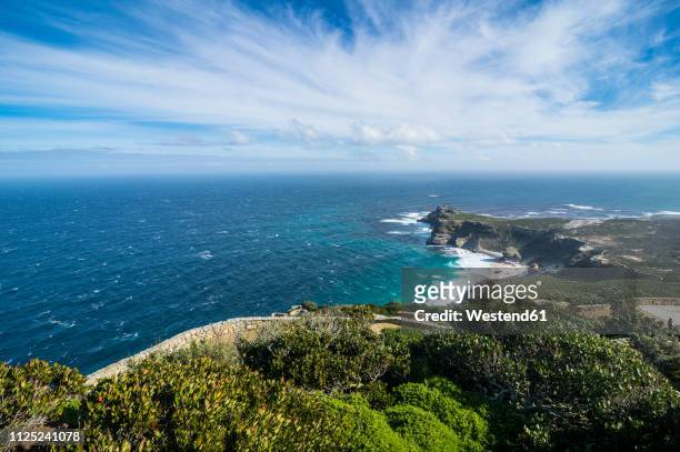 south africa, cape of good hope, rocky cliffs on cape point - 半島 ストックフォトと画像