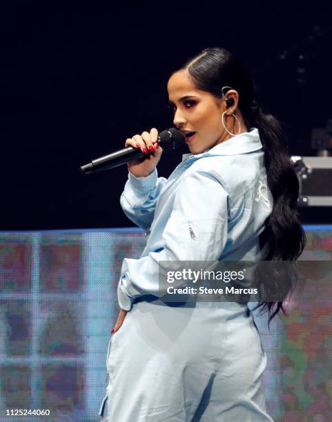 Becky G performs during Calibash Las Vegas at T-Mobile Arena on January 26, 2019 in Las Vegas, Nevada.