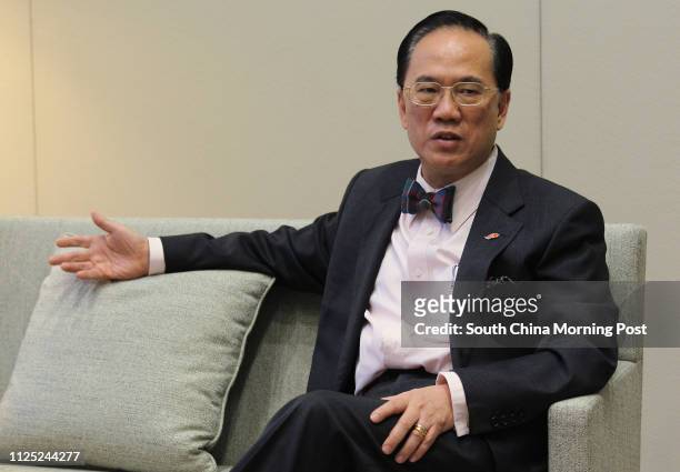 Interview with Chief Executive Donald Tsang Yam-kuen at Chief Executive's Office, Tamar in Admiralty. 20OCT11