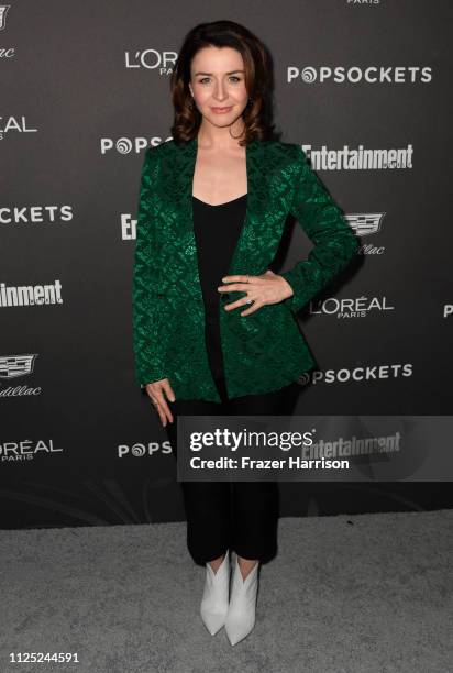 Caterina Scorsone attends the Entertainment Weekly Pre-SAG Party at Chateau Marmont on January 26, 2019 in Los Angeles, California.