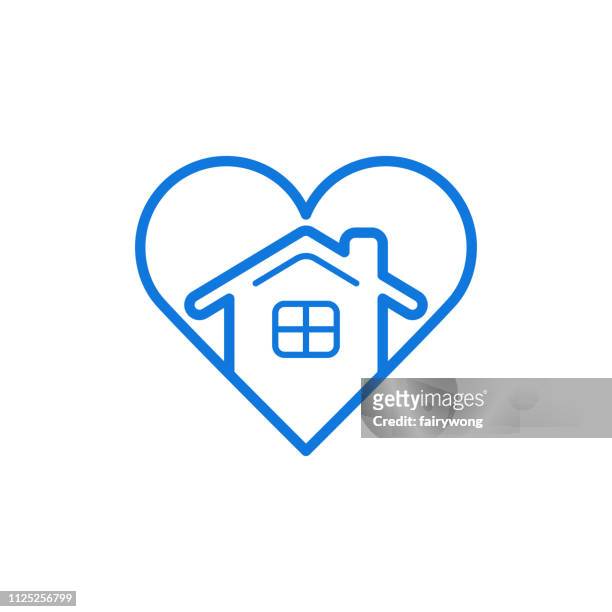 love home icon - cottage icon stock illustrations