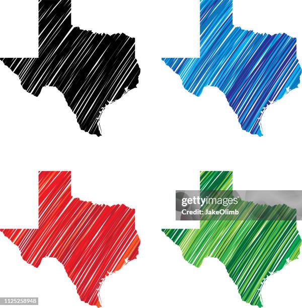 texas scribble - austin stock illustrations