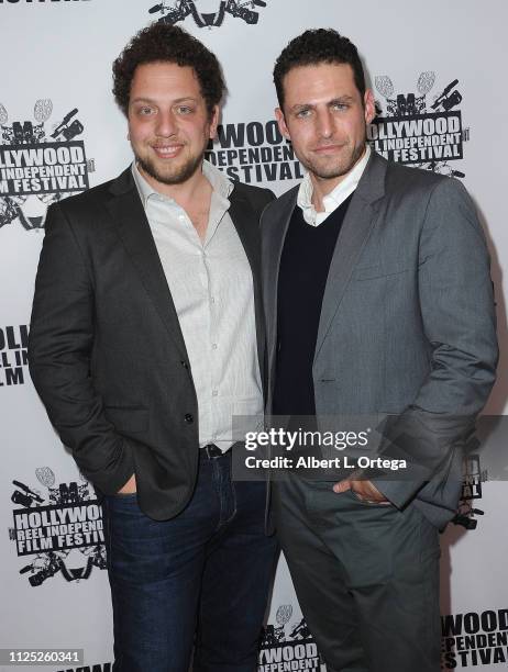 Raphael Kraszek and Sam Kraszek arrive for The 2019 Hollywood Reel Independent Film Festival held at Regal LA Live Stadium 14 on February 15, 2019 in...