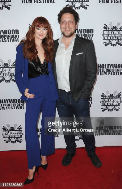 Hannah Rose May and Sam Kraszek arrive for The 2019 Hollywood Reel Independent Film Festival held at Regal LA Live Stadium 14 on February 15, 2019 in...