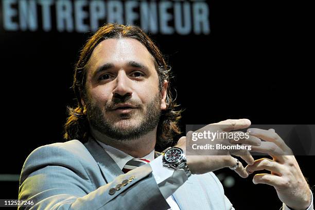 Sergio Fernandez de Cordova, founder of Fuel Outdoor, speaks at Bloomberg Link Empowered Entrepreneur Summit in New York, U.S., on Thursday, April...