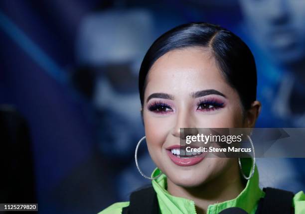 Becky G is shown backstage during Calibash Las Vegas at T-Mobile Arena on January 26, 2019 in Las Vegas, Nevada.