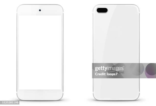 silver version of modern smart phone - bluetooth connection stock illustrations