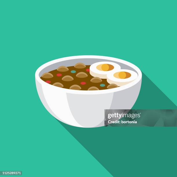 ful medames egypt icon - broad bean stock illustrations