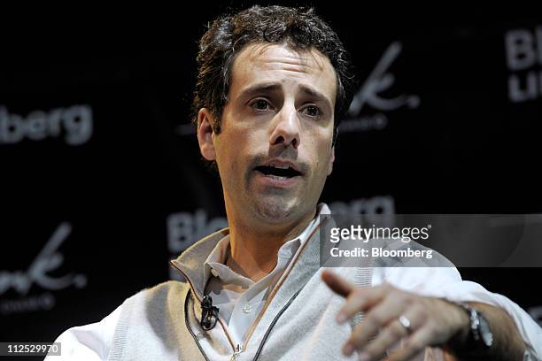 Jon Steinberg, president of BuzzFeed Inc., speaks at Bloomberg Link Empowered Entrepreneur Summit in New York, U.S., on Thursday, April 14, 2011. The...