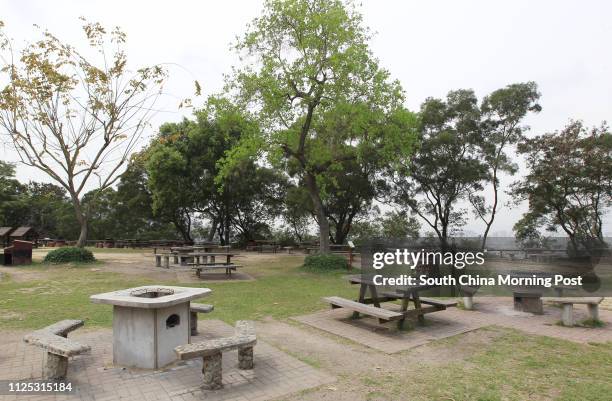 General view of a barbecue area in Tai Tong Country Park, Yuen Long. 02APR12