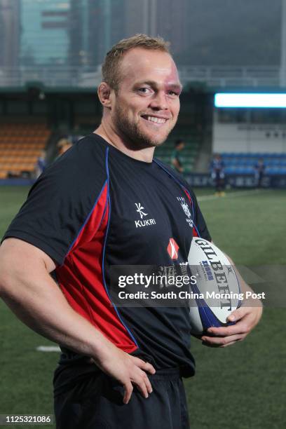 Ian Ridgway, new-look front row for HK's Asian 5 Nations rugby campaign at the Hong Kong Football Club.18APR12