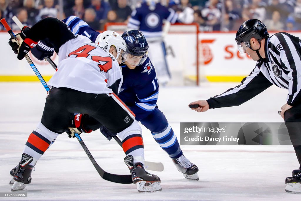 Ottawa Senators v Winnipeg Jets