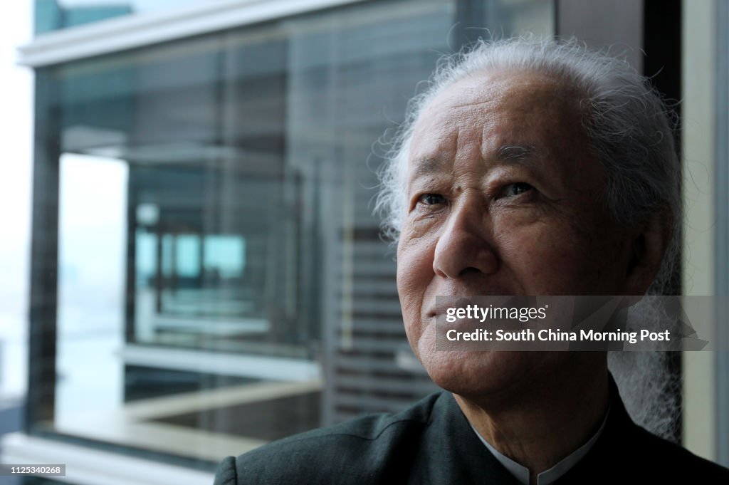 Japanese master architect Arata Isozaki from Arata Isozaki & Associates, 81, who co-designs the revitalisation project of Central Market, speaks during a small-group interview at The Upper House, Admiralty. 21MAY12