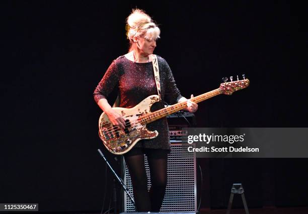 Musician Annette Zilinskas of The Bangles performs onstage during 80's Weekend at Microsoft Theater on January 26, 2019 in Los Angeles, California.