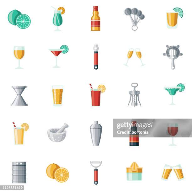 illustrations, cliparts, dessins animés et icônes de barman icon set - barman tequila