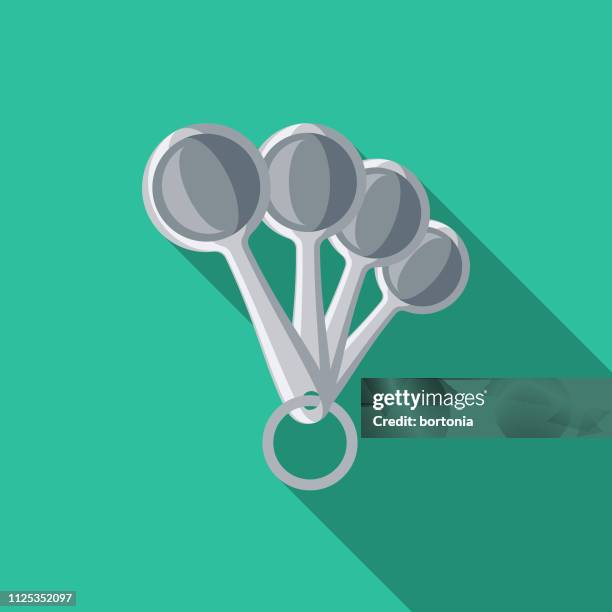 measuring spoons bartending icon - bartender tools stock illustrations