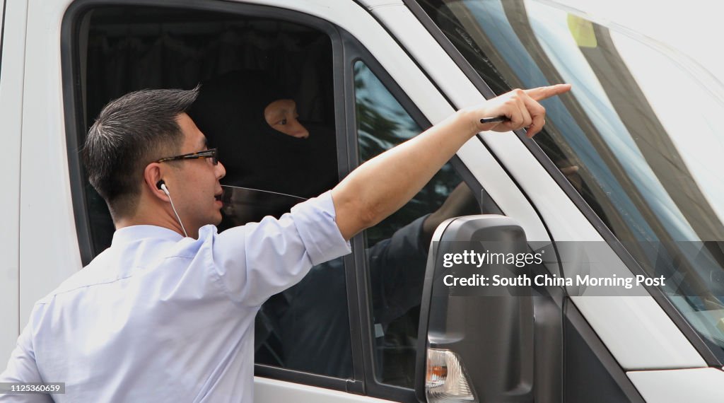 A police Special Duties Unit officer drove to Grand Hyatt Hong Kong Hotel, following President Hu Jintao and his delegation. Wan Chai. 29JUN12