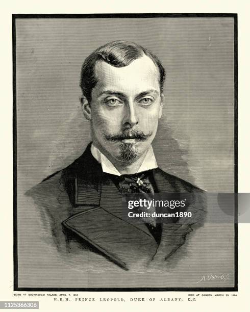 prince leopold, duke of albany - prince leopold duke of albany stock illustrations