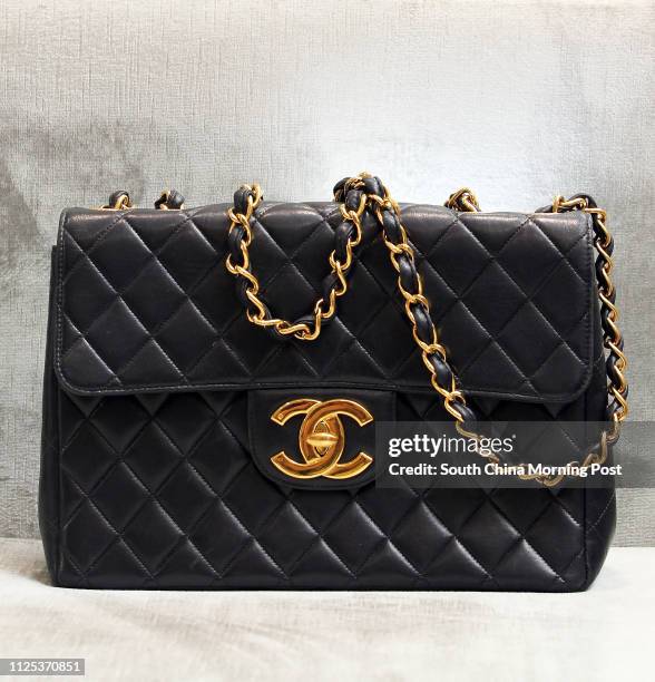 For LifeStyle cover story: Product shot of Chanel vintage handbags available at Lane Crawford, IFC mall, Central. 16JUL12