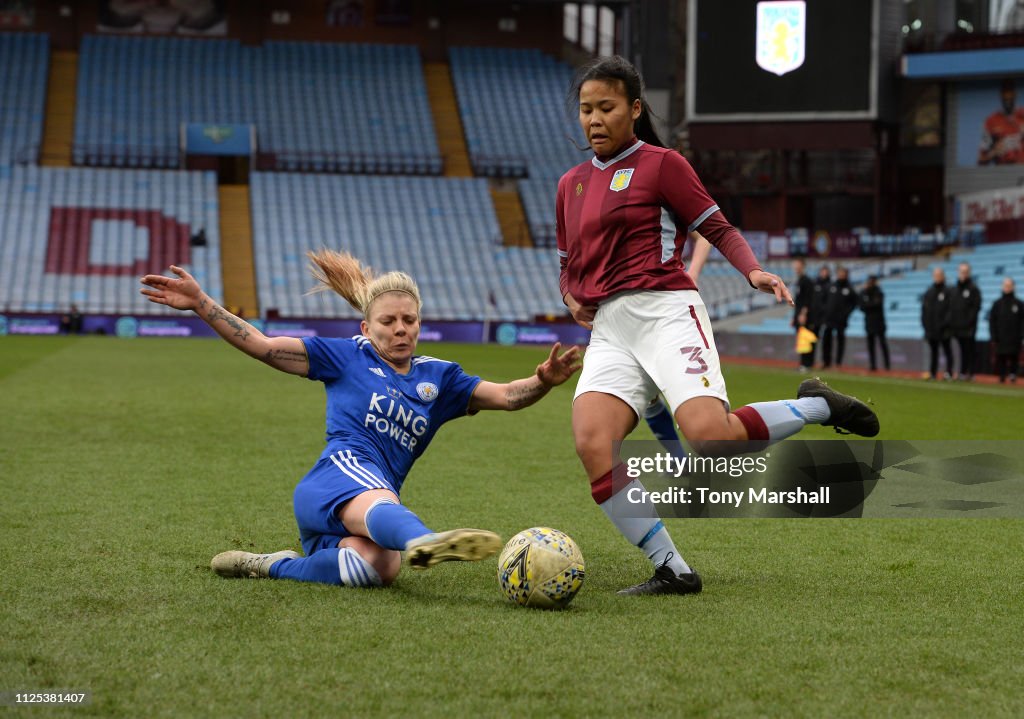 Aston Villa Ladies v Leicester City Women: WSL 2