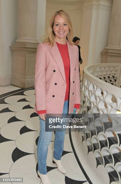 Kate Reardon attends the Victoria Beckham show during London Fashion Week February 2019 at Tate Britain on February 17, 2019 in London, England.