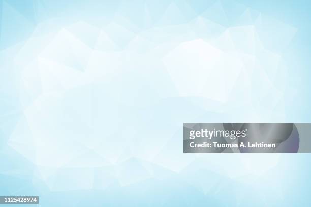 abstract light turquoise low poly background - blu chiaro foto e immagini stock