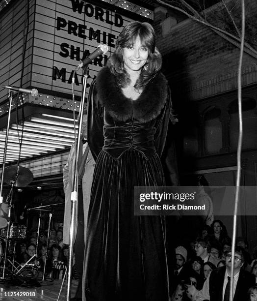 Cast member Rachel Ward attends Sharky's Machine World Premiere starring Burt Reynolds at The Fabulous Fox Theater in Atlanta, Ga. December 01,1981