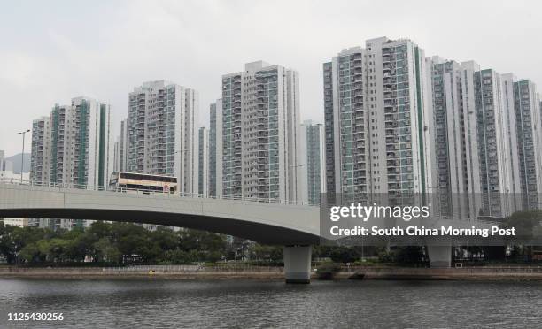 General view of City One Shatin next to Shing Mun River Channel in Sha Tin. 07NOV12