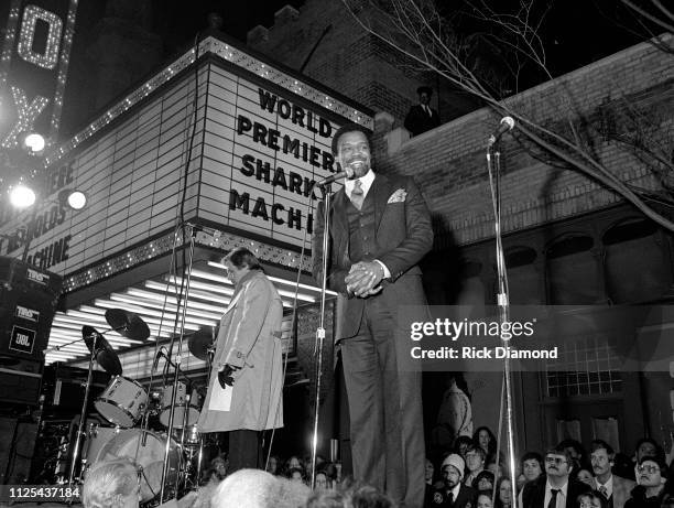 Cast member Bernie Casey attends Sharky's Machine World Premiere starring Burt Reynolds at The Fabulous Fox Theater in Atlanta, Ga. December 01,1981