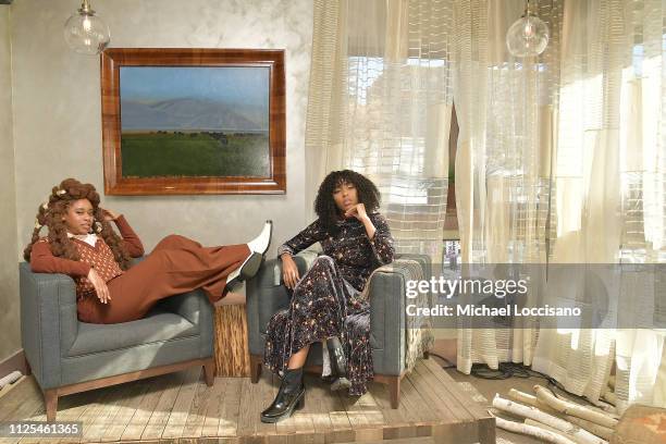 Phoebe Robinson and Jessica Williams attend the HBO "2 Dope Queens" brunch and conversation during Sundance 2019 at Tupelo on January 27, 2019 in...