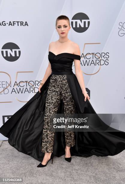Aubrey Swander attends the 25th Annual Screen Actors Guild Awards at The Shrine Auditorium on January 27, 2019 in Los Angeles, California.