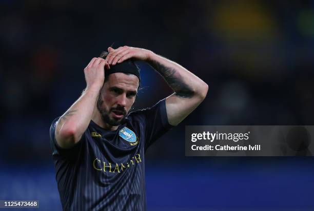 George Boyd of Sheffield Wednesday during the FA Cup Fourth Round match between Chelsea and Sheffield Wednesday at Stamford Bridge on January 27,...