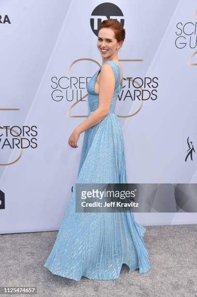 Elizabeth McLaughlin attends the 25th Annual Screen Actors Guild Awards at The Shrine Auditorium on January 27, 2019 in Los Angeles, California.