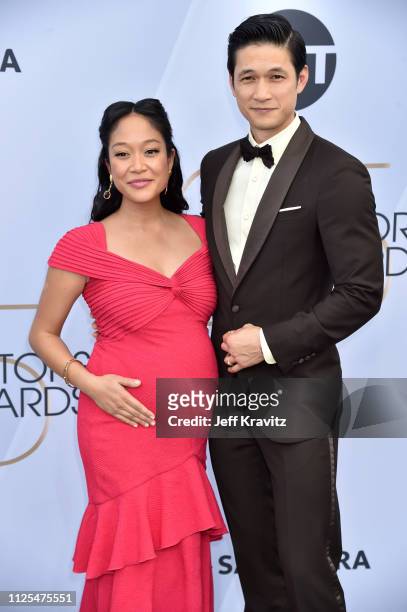 Shelby Rabara and Harry Shum Jr. Attend the 25th Annual Screen Actors Guild Awards at The Shrine Auditorium on January 27, 2019 in Los Angeles,...