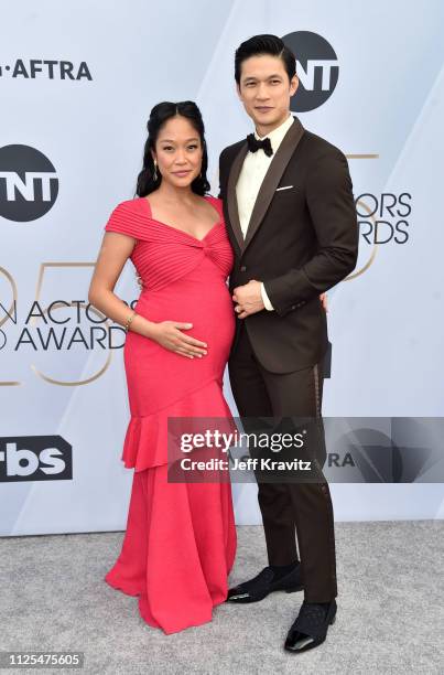 Shelby Rabara and Harry Shum Jr. Attend the 25th Annual Screen Actors Guild Awards at The Shrine Auditorium on January 27, 2019 in Los Angeles,...