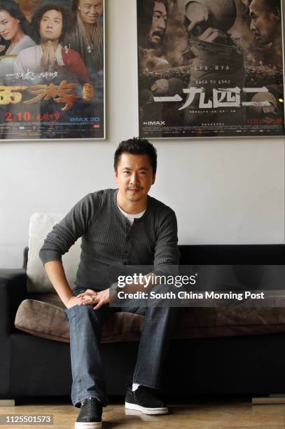 Wang Zhonglei, founder of H. Brothers Media, one of the most famous film companies in China, poses for a photo in Beijing on Mar. 21, 2013. 21MAR13...