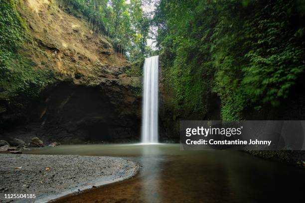 tibumana waterfall in bali - bali waterfall stock pictures, royalty-free photos & images