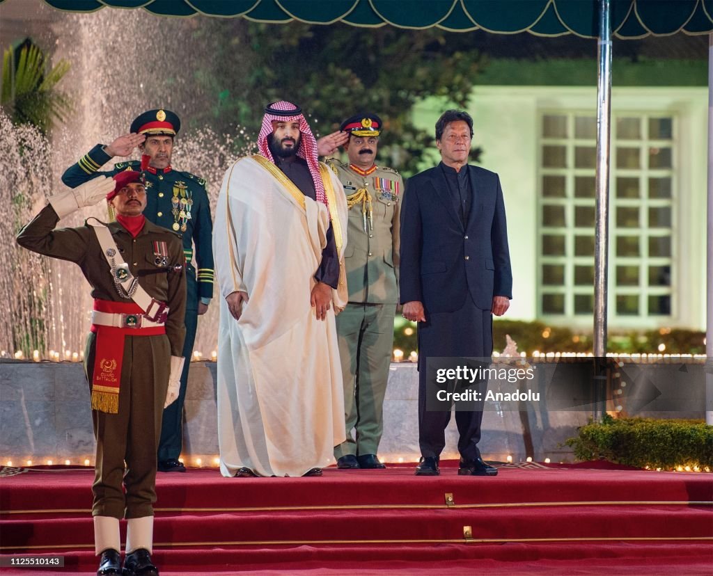 Crown Prince of Saudi Arabia Mohammad bin Salman in Islamabad