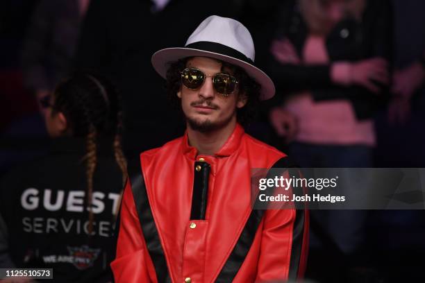 Bantamweight Sean O'Malley is seen in attendance during the UFC Fight Night event at Talking Stick Resort Arena on February 17, 2019 in Phoenix,...