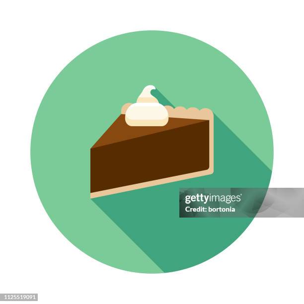 chocolate pie icon - chocolate pie stock illustrations