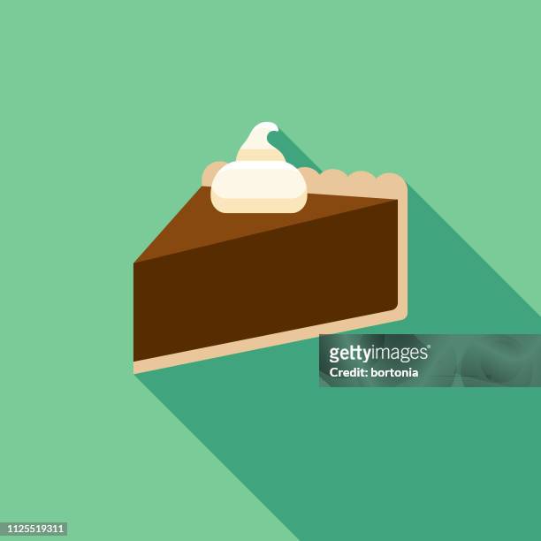 chocolate pie icon - whipped cream vector stock illustrations