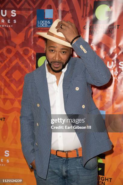 Columbus Short attends the Greenlight Women For Black History Month Brunch Celebration at The London on February 17, 2019 in West Hollywood,...